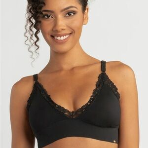 Jessica Simpson Women's Microfiber Lace Bralette NWT